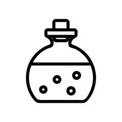 bottle with aromatic liquid icon vector. bottle with aromatic liquid sign. isolated contour symbol illustration