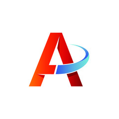 Letter a initial logo in vector