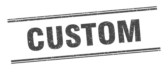 custom stamp. custom label. square grunge sign