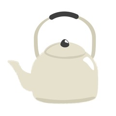 シンプルなやかんのイラスト