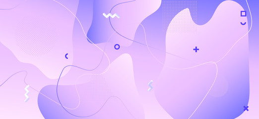 Fototapeta na wymiar Abstract Purple Brochure. Violet Geometric 