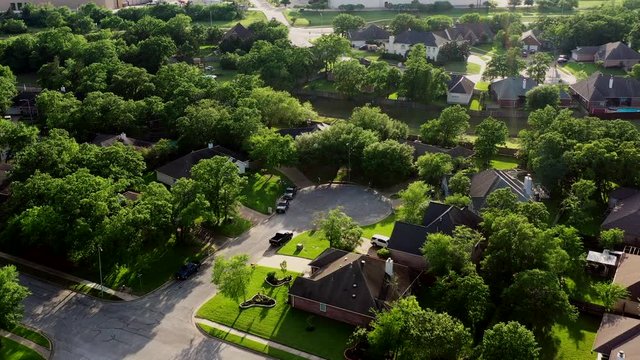 Late Afternoon in a Residential Neighborhood, Bryan, Texas, USA