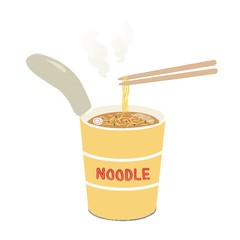 カップラーメンのイラスト