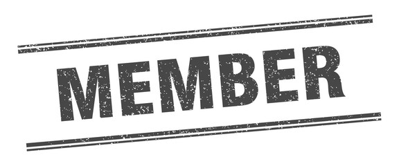 member stamp. member label. square grunge sign