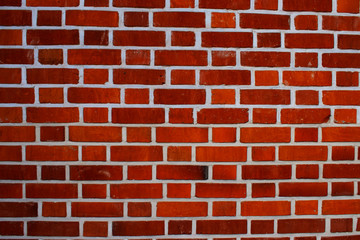 Orange brick wall, wall background