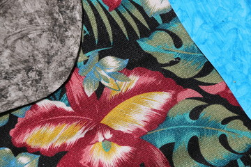 fondo abstracto gris con texturas textiles florales 