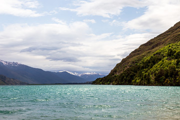 Fototapeta na wymiar Beauty of New Zealand. Wanaka lake. South Island