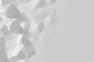 Low polygonal background - 3d rendering.