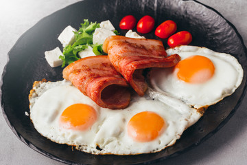 eggs and bacon, english breakfast