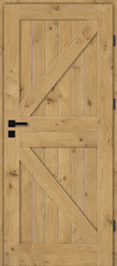Drzwi wewnętrzne, drewniane, pełne, dębowe z sękami