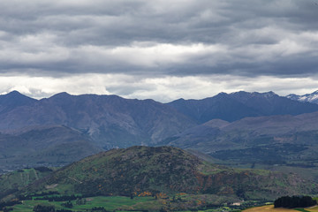 Picturesque landscapes of New Zealand. Near Queenstown, South Island