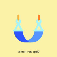 Hammock vector icon illustration. Ui/Ux. Premium quality.