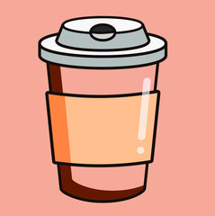 Cute yummy on a colored delicate background