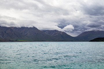 Near Queenstown.  Wakatipu lake, New Zealand