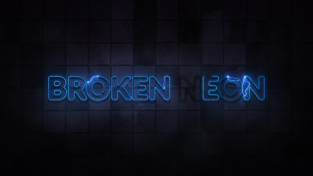 Broken Neon Sign Titles