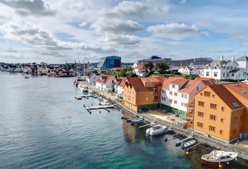 Obraz premium Haugesund, ville portuaire en Norvège
