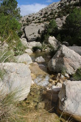 Rio en la zona de Beceite en Teruel