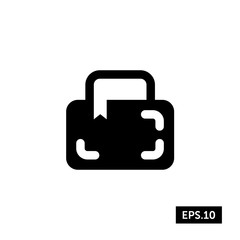 Travel Suitcase Icon, Travel Suitcase Sign/Symbol Vector