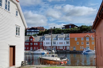 Fototapeta na wymiar Haugesund, ville portuaire en Norvège