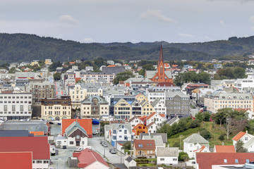 Haugesund, ville portuaire en Norvège