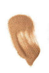 sand on the white background