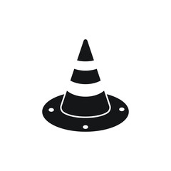Traffic cone icon design isolated on white background