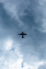 airplane in the sky