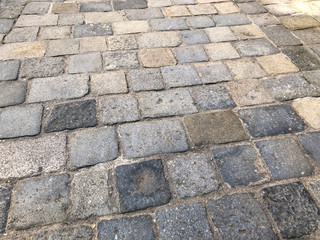 stone block paving background
