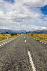 Highways on South Island, New Zealand