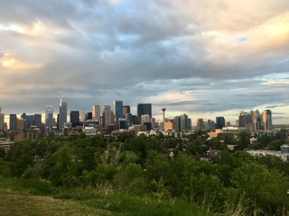 Obraz premium city downtown Calgary cityscape