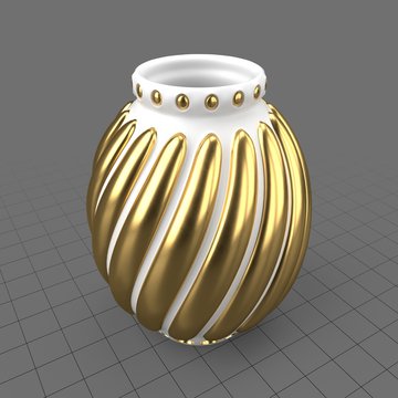 Fluted modern vase 2