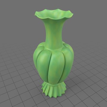 Fluted modern vase 3