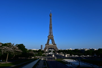 Eiffel Tower in Paris France is an amazing structure and a wonder of the world - obrazy, fototapety, plakaty