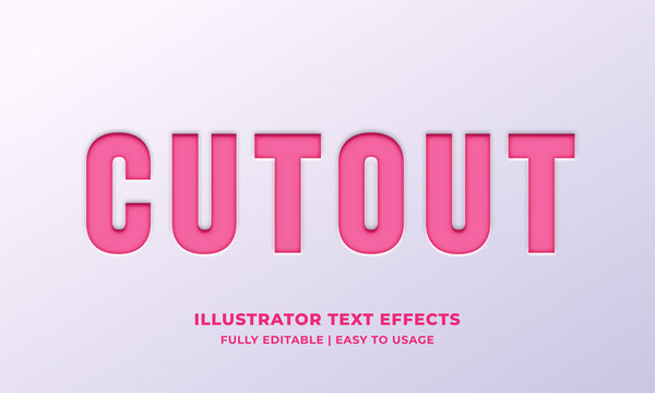 Cutout Text Style Effect