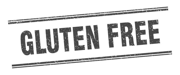 gluten free stamp. gluten free label. square grunge sign