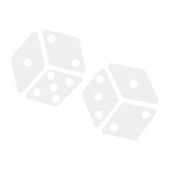 pair of dices over a white background - Vector illustration