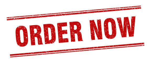 order now stamp. order now label. square grunge sign