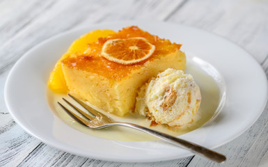 Portokalopita orange cake