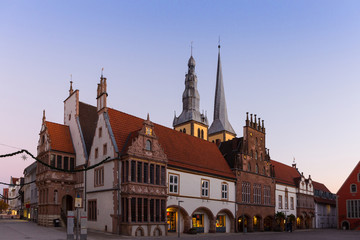 Lemgo, Blick vom Marktplatz auf Sankt Nikolai