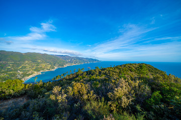 Fototapeta na wymiar Cinque Terre National Park, trekking