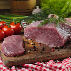 fresh meat pork steak