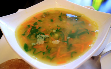 Peruvian Healthy Vegetables Quinoa Soup