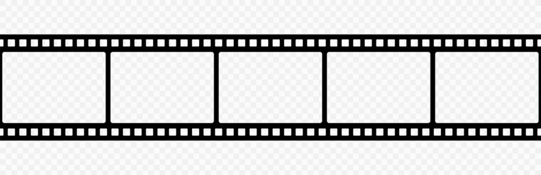 Film strip icon.Video tape photo film strip frame vector.Vector illustrarion
