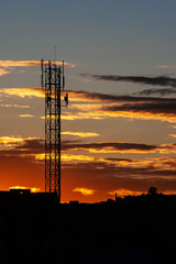 Fototapeta premium Atardecer en la ciudad de bogota