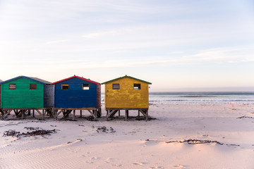 Colourful Huts and Shacks on the Beach