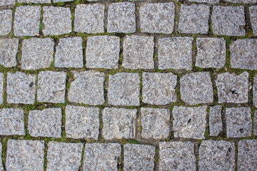 road and paving - Old rustic stone  pavement texture