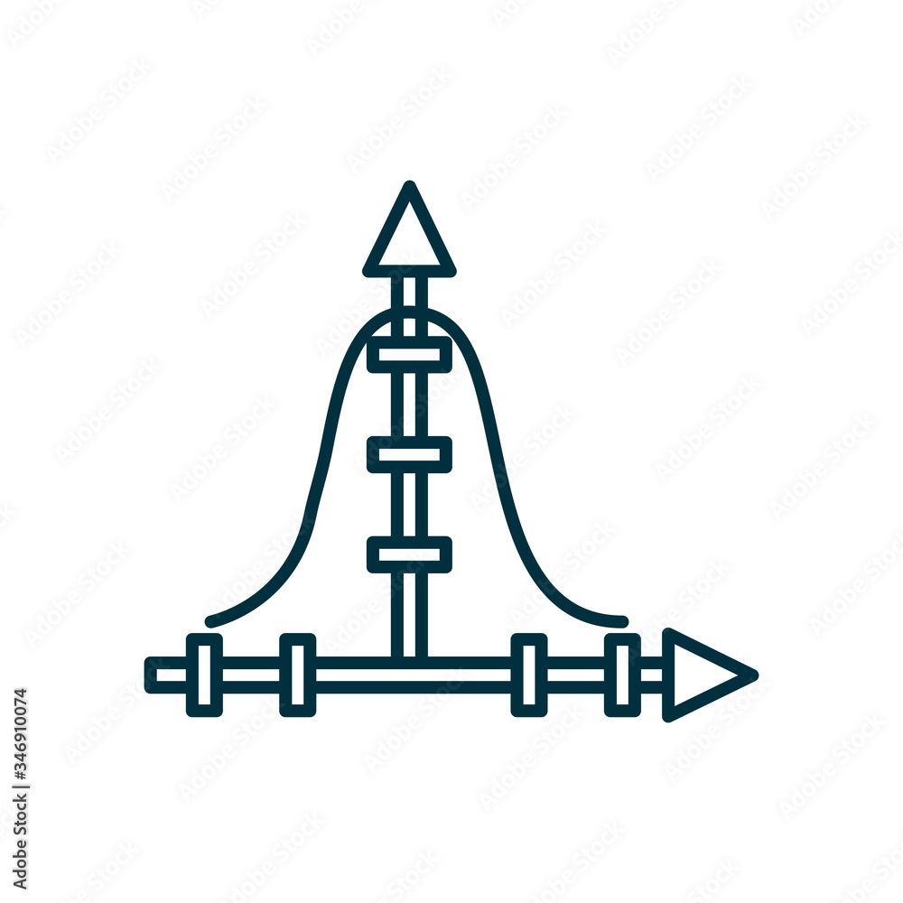 Poster isolated infographic line line style icon vector design