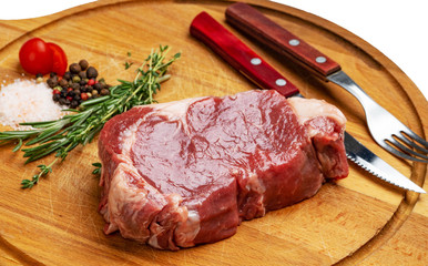 raw pork loin with pepper