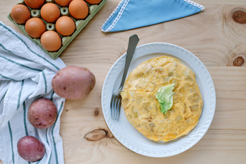 Spanish potato omelet