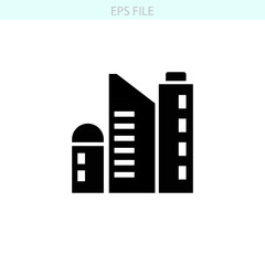 Headquarter icon. EPS vector file